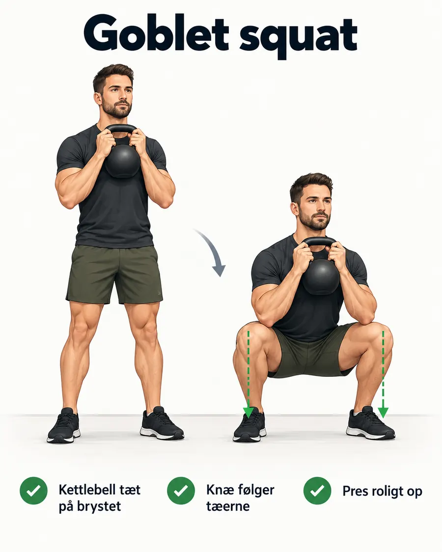 Goblet squat teknik